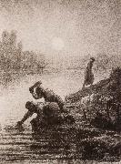 Peasant get the water, Jean Francois Millet